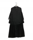 UNITED TOKYOユナイテッドトーキョー）の古着「プリーツシャツワンピース」｜ブラック