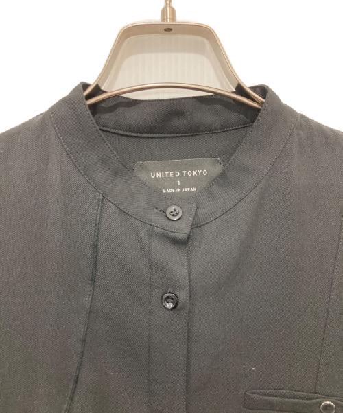 UNITED TOKYO（ユナイテッドトーキョー）UNITED TOKYO (ユナイテッドトーキョー) プリーツシャツワンピース ブラック サイズ:1の古着・服飾アイテム