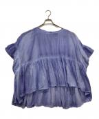 mizuiro-indミズイロインド）の古着「チュニックブラウス」｜ブルー