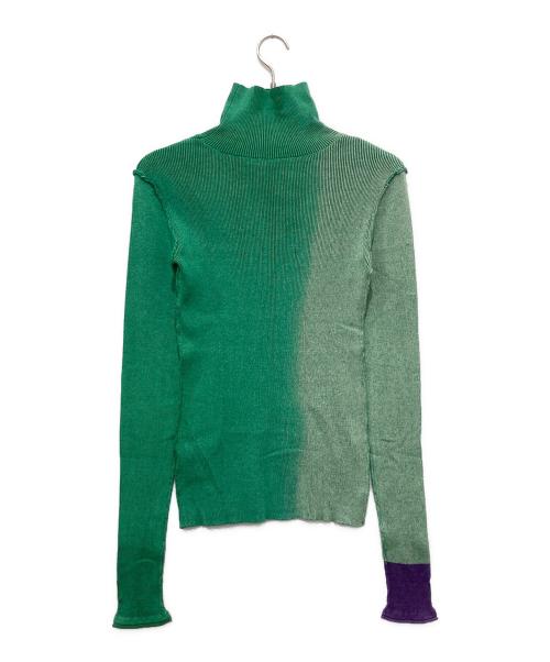 PAMM（パム）PAMM (パム) 手染めのハイネックリブニット グリーン サイズ:FREEの古着・服飾アイテム