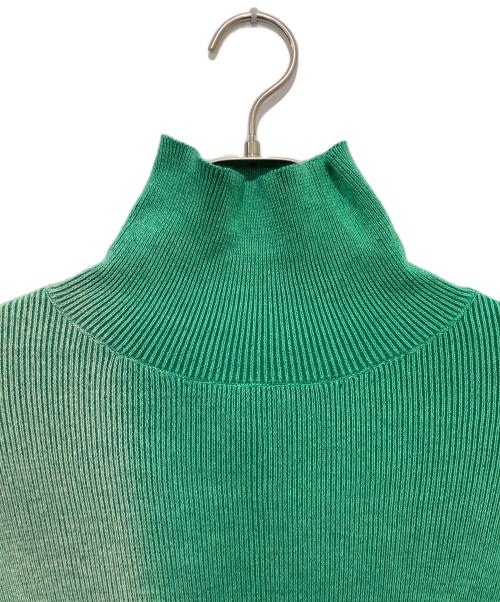PAMM（パム）PAMM (パム) 手染めのハイネックリブニット グリーン サイズ:FREEの古着・服飾アイテム