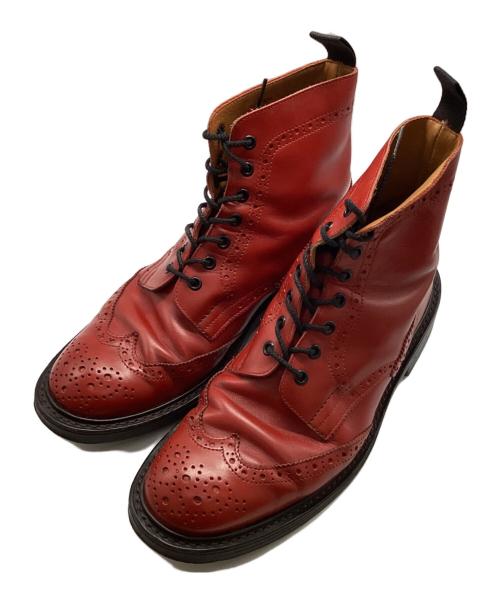 Tricker's（トリッカーズ）Tricker's (トリッカーズ) カントリーブーツ レッド サイズ:8　1/2の古着・服飾アイテム