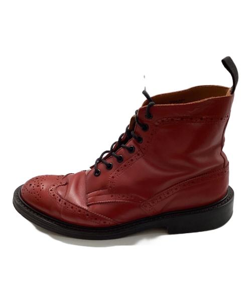 Tricker's（トリッカーズ）Tricker's (トリッカーズ) カントリーブーツ レッド サイズ:8　1/2の古着・服飾アイテム