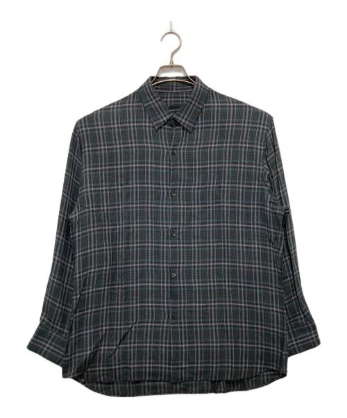 LAD MUSICIAN（ラッドミュージシャン）LAD MUSICIAN (ラッドミュージシャン) チェックシャツ ピンク×グリーン サイズ:42の古着・服飾アイテム