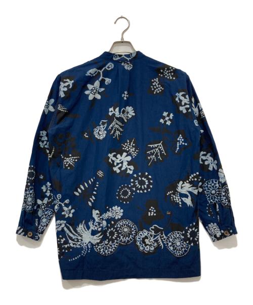45R（フォーティファイブ・アール）45R (フォーティファイブ・アール) 不死鳥プリントの908イージースタンドシャツ ネイビー サイズ:2の古着・服飾アイテム