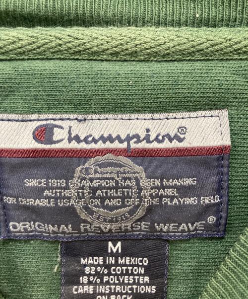 Champion REVERSE WEAVE（チャンピオン リバース ウィーブ）Champion REVERSE WEAVE (チャンピオン リバース ウィーブ) リバースウィーブスウェット/00's/目なし グリーン サイズ:Mの古着・服飾アイテム