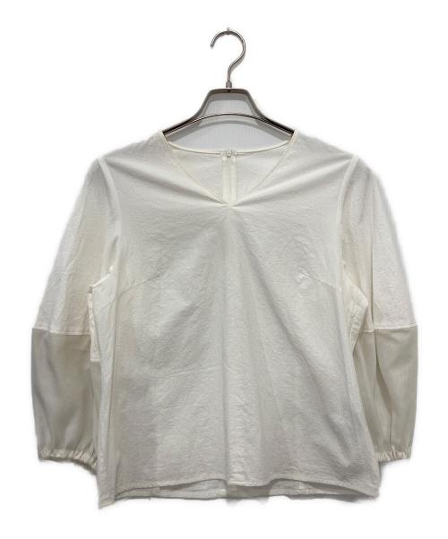 Noble（ノーブル）Noble (ノーブル) ランタンパフスリーブブラウス ホワイト サイズ:　の古着・服飾アイテム