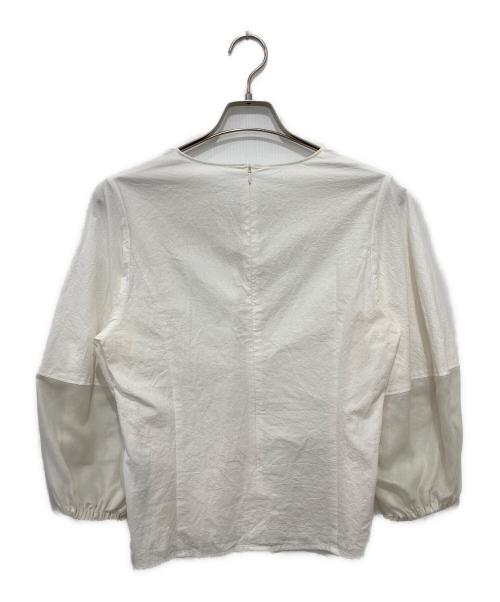 Noble（ノーブル）Noble (ノーブル) ランタンパフスリーブブラウス ホワイト サイズ:　の古着・服飾アイテム