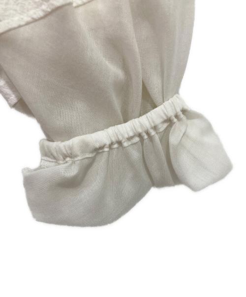 Noble（ノーブル）Noble (ノーブル) ランタンパフスリーブブラウス ホワイト サイズ:　の古着・服飾アイテム