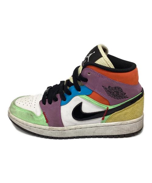 NIKE（ナイキ）NIKE (ナイキ) WMNS AIR JORDAN 1 MID SE マルチカラー サイズ:24.5の古着・服飾アイテム
