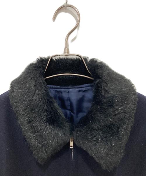 Y's for men（ワイズフォーメン）Y's for men (ワイズフォーメン) スイングトップファー付きブルゾン ネイビー サイズ:Mの古着・服飾アイテム