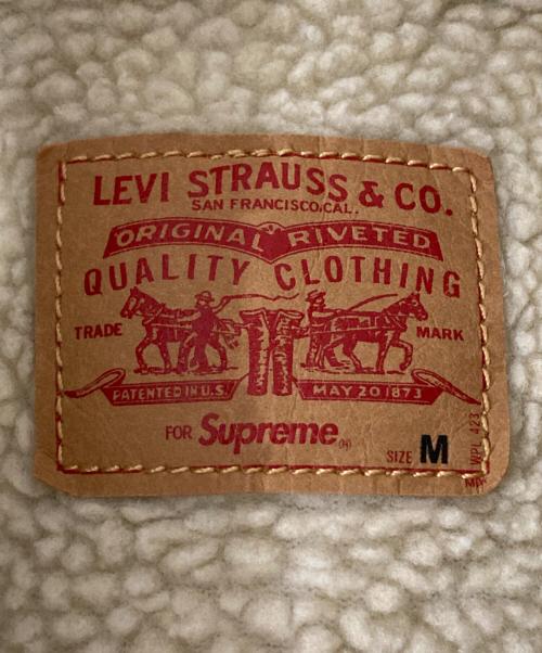 LEVI'S（リーバイス）LEVI'S (リーバイス) SUPREME (シュプリーム) ボアデニムジャケット インディゴ サイズ:Mの古着・服飾アイテム