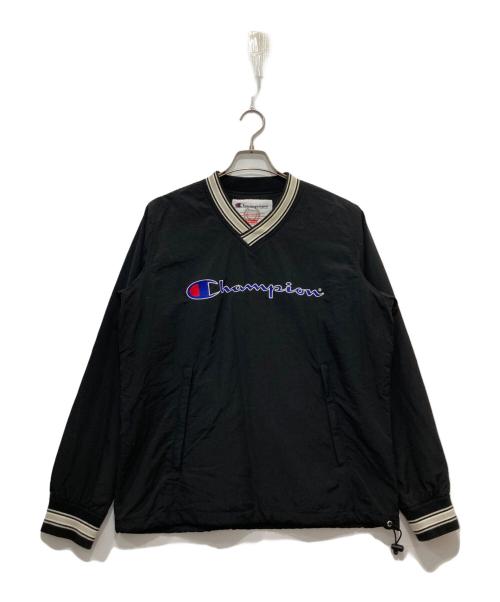 Champion（チャンピオン）Champion (チャンピオン) SUPREME (シュプリーム) ナイロンプルオーバー ブラック サイズ:Mの古着・服飾アイテム