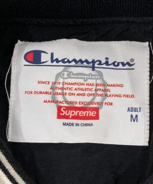 Champion（チャンピオン）Champion (チャンピオン) SUPREME (シュプリーム) ナイロンプルオーバー ブラック サイズ:Mの古着・服飾アイテム