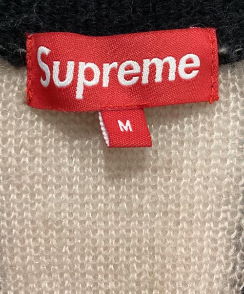 SUPREME（シュプリーム）SUPREME (シュプリーム) Striped Mohair Cardigan/13AW ピンク×ブラック サイズ:Mの古着・服飾アイテム