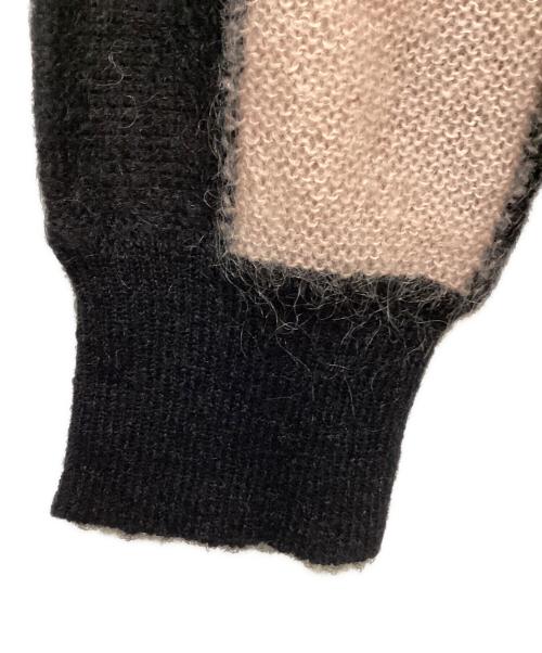 SUPREME（シュプリーム）SUPREME (シュプリーム) Striped Mohair Cardigan/13AW ピンク×ブラック サイズ:Mの古着・服飾アイテム