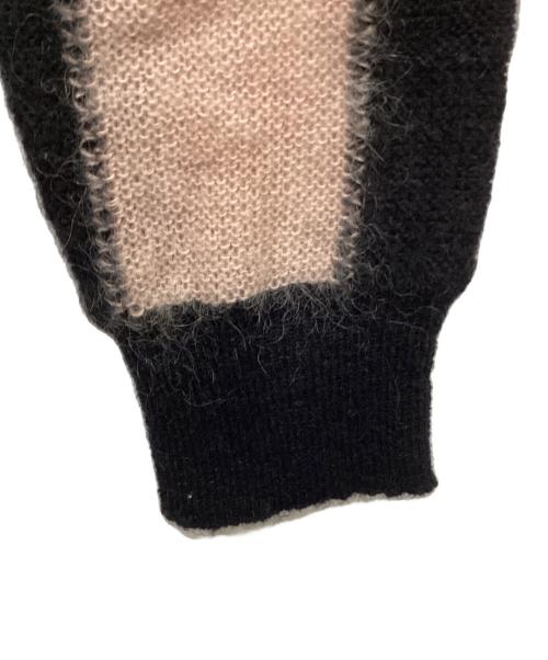 SUPREME（シュプリーム）SUPREME (シュプリーム) Striped Mohair Cardigan/13AW ピンク×ブラック サイズ:Mの古着・服飾アイテム