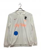 NIKE×OFFWHITEナイキ×オフホワイト）の古着「フットボールジャージー サッカーシャツ」｜ホワイト