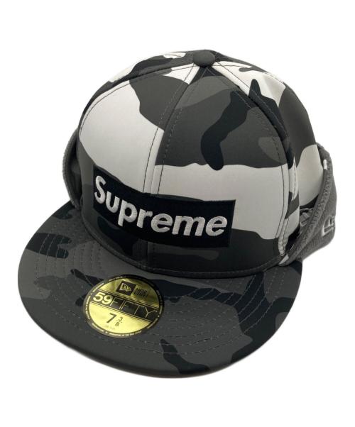 New Era（ニューエラ）New Era (ニューエラ) SUPREME (シュプリーム) WINDSTOPPER Earflap Box Logo グレーの古着・服飾アイテム