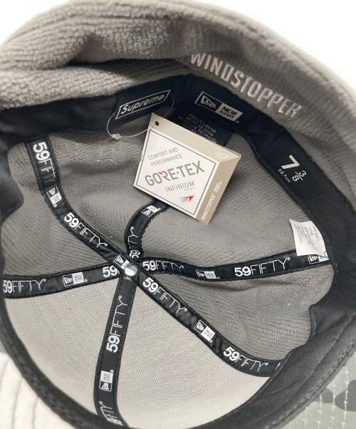 New Era（ニューエラ）New Era (ニューエラ) SUPREME (シュプリーム) WINDSTOPPER Earflap Box Logo グレーの古着・服飾アイテム