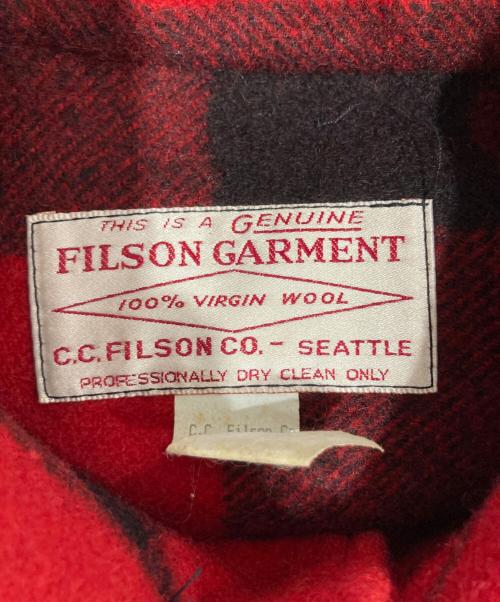 FILSON（フィルソン）FILSON (フィルソン) マッキーノクルーザージャケット レッド×ブラック サイズ:42の古着・服飾アイテム
