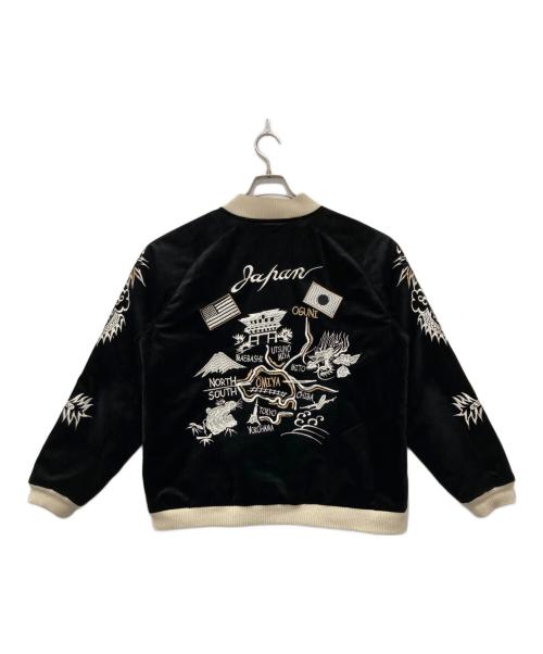 HOUSTON（ヒューストン）HOUSTON (ヒューストン) スカジャン ブラック サイズ:XLの古着・服飾アイテム