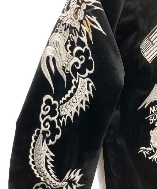 HOUSTON（ヒューストン）HOUSTON (ヒューストン) スカジャン ブラック サイズ:XLの古着・服飾アイテム