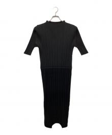 PLEATS PLEASE（プリーツプリーズ）の古着「プリーツワンピース」｜ブラック