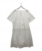 ne quittez pas×6(ROKU) BEAUTY&YOUTHヌキテパ×ロク ビューティーアンドユース）の古着「ブラウスワンピース」｜ホワイト