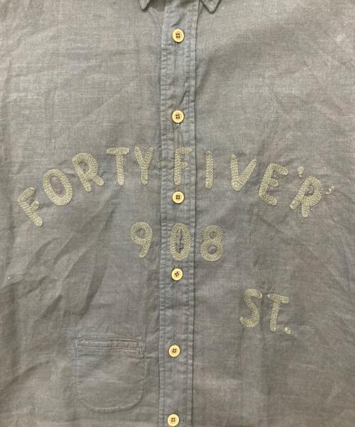 45R（フォーティファイブ・アール）45R (フォーティファイブ・アール) 504オックスの908カレッジフォードシャツ ネイビー サイズ:2の古着・服飾アイテム