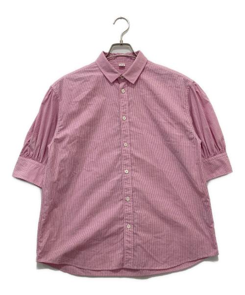 45R（フォーティファイブ・アール）45R (フォーティファイブ・アール) コンパクトダンプの5分袖クッペシャツ ピンク サイズ:2の古着・服飾アイテム