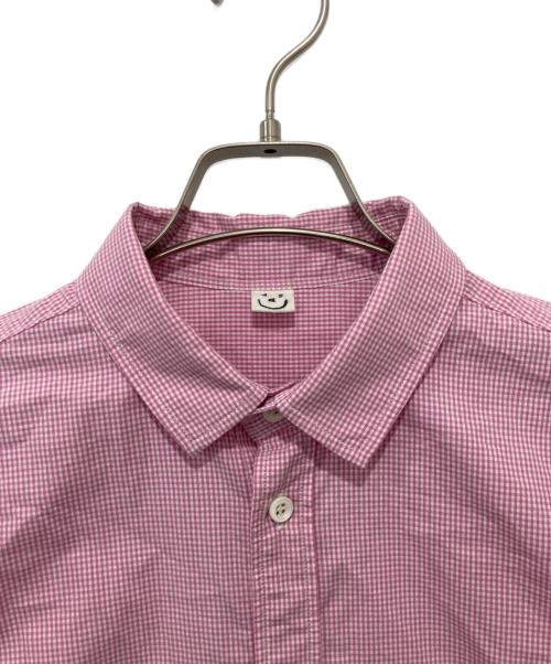 45R（フォーティファイブ・アール）45R (フォーティファイブ・アール) コンパクトダンプの5分袖クッペシャツ ピンク サイズ:2の古着・服飾アイテム