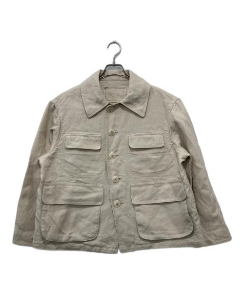 45R（フォーティファイブ・アール）45R (フォーティファイブ・アール) リネンダックの908ハンティングジャケット ベージュ サイズ:2の古着・服飾アイテム