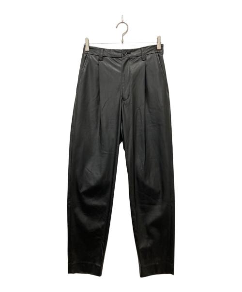 MAISON SPECIAL（メゾンスペシャル）MAISON SPECIAL (メゾンスペシャル) フェイクレザーパンツ ブラック サイズ:01の古着・服飾アイテム