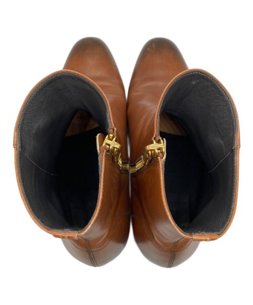 ALFRED DUNHILL（アルフレッド・ダンヒル）ALFRED DUNHILL (アルフレッド・ダンヒル) サイドジップブーツ ブラウン サイズ:44の古着・服飾アイテム