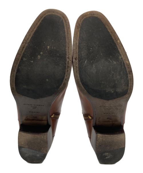 ALFRED DUNHILL（アルフレッド・ダンヒル）ALFRED DUNHILL (アルフレッド・ダンヒル) サイドジップブーツ ブラウン サイズ:44の古着・服飾アイテム
