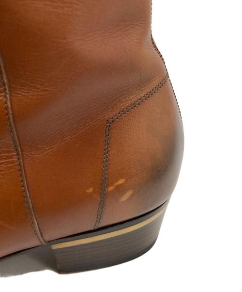 ALFRED DUNHILL（アルフレッド・ダンヒル）ALFRED DUNHILL (アルフレッド・ダンヒル) サイドジップブーツ ブラウン サイズ:44の古着・服飾アイテム