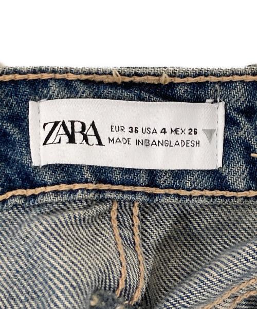 ZARA（ザラ）ZARA (ザラ) デニムカーゴパンツ インディゴ サイズ:36の古着・服飾アイテム