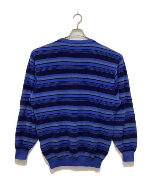 YARDSALE（ヤードセール）YARDSALE (ヤードセール) ボーダーニット ブルー×ネイビー サイズ:XLの古着・服飾アイテム