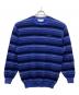 YARDSALE（ヤードセール）の古着「ボーダーニット」｜ブルー×ネイビー