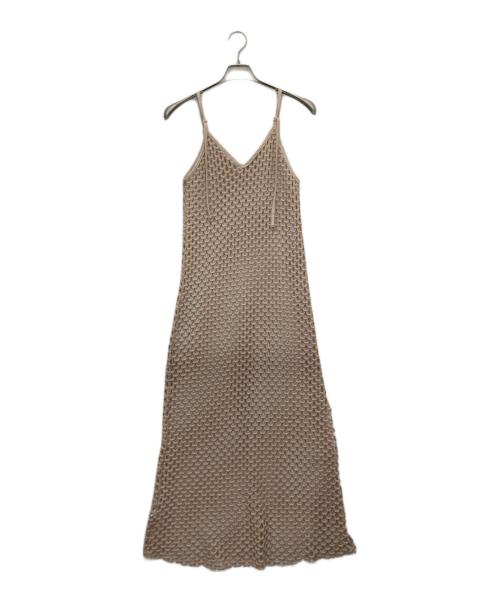 sahara（サハラ）sahara (サハラ) メッシュキャミソールワンピース ベージュ サイズ:下記参照の古着・服飾アイテム
