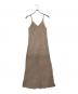 sahara（サハラ）の古着「メッシュキャミソールワンピース」｜ベージュ
