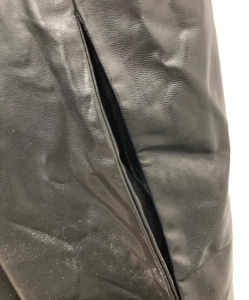 sahara（サハラ）sahara (サハラ) フェイクレザーキャミワンピース ブラック サイズ:　の古着・服飾アイテム