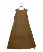 nagonstansナゴンスタンス）の古着「Washedタイプライター タンクドレス」｜ベージュ