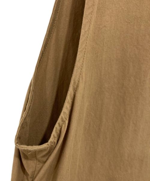 nagonstans（ナゴンスタンス）nagonstans (ナゴンスタンス) Washedタイプライター タンクドレス ベージュ サイズ:36の古着・服飾アイテム