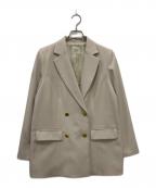 N.NATURAL BEAUTY BASICエヌ ナチュラルビューティーベーシック）の古着「ダブルテーラードジャケット」｜ベージュ