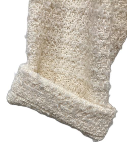 SHIPS（シップス）SHIPS (シップス) ニット ツイードクルーネック カーディガン アイボリー サイズ:-の古着・服飾アイテム