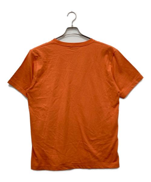 maison kitsune（メゾンキツネ）maison kitsune (メゾンキツネ) プリントTシャツ オレンジ サイズ:Lの古着・服飾アイテム