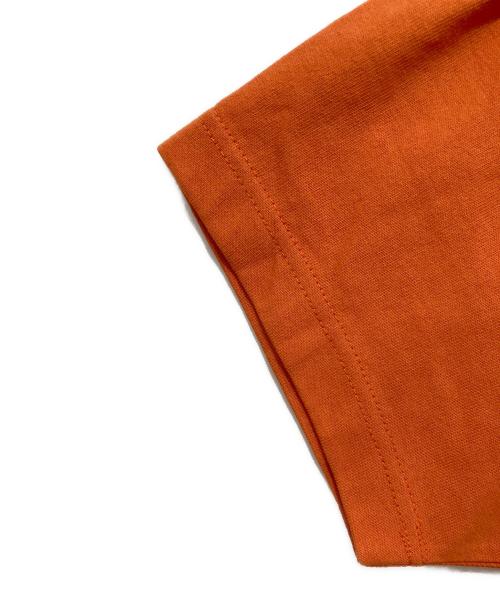 maison kitsune（メゾンキツネ）maison kitsune (メゾンキツネ) プリントTシャツ オレンジ サイズ:Lの古着・服飾アイテム