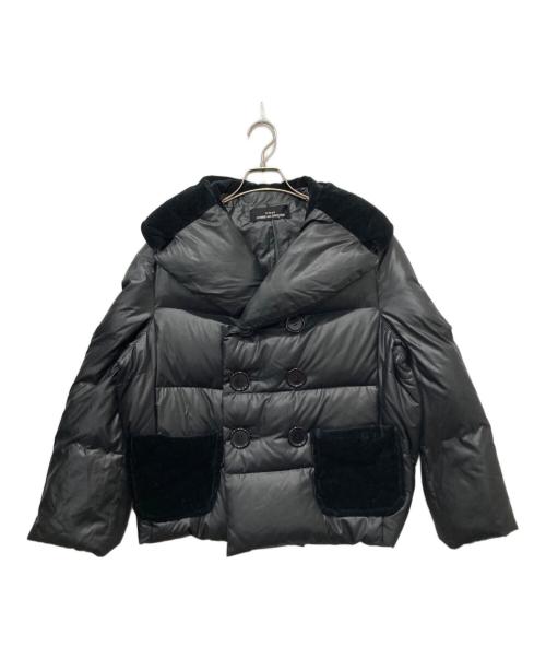tricot COMME des GARCONS（トリココムデギャルソン）tricot COMME des GARCONS (トリココムデギャルソン) ベロア切替ダウンジャケット ブラック サイズ:下記参照の古着・服飾アイテム